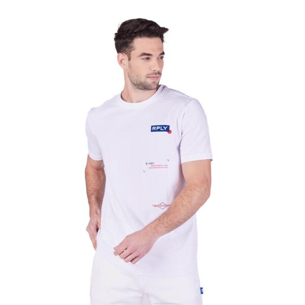 חולצת טישרט ריפליי קצרה לוגו מפוזר
